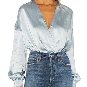 Lovers + Friends Romi Bodysuit in Blue